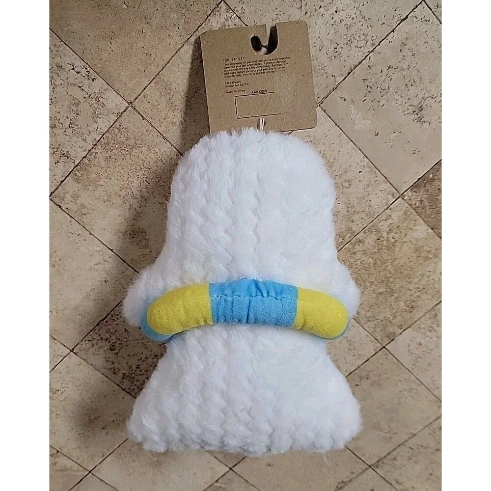 Ghost Floaty Plush Dog Toy Summerween Spooky Summer Pally Paws Squeaker Boy
